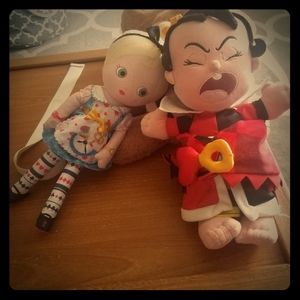Alice in wonderland doll & red queen Disney baby